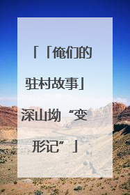 「俺们的驻村故事」深山坳“变形记”