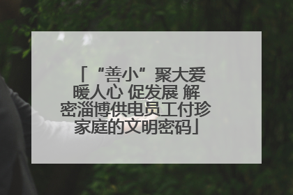 “善小”聚大爱 暖人心 促发展 解密淄博供电员工付珍家庭的文明密码
