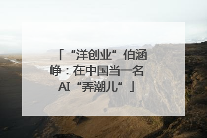 “洋创业”伯涵峥：在中国当一名AI“弄潮儿”