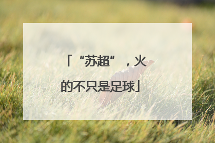 “苏超”，火的不只是足球