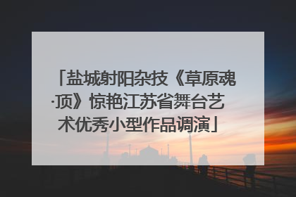 盐城射阳杂技《草原魂·顶》惊艳江苏省舞台艺术优秀小型作品调演