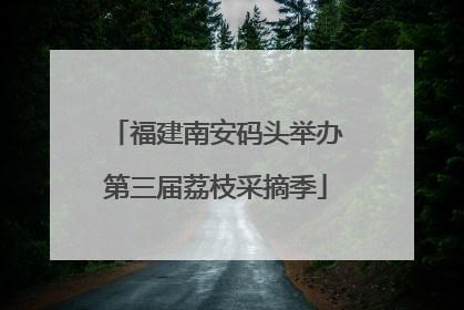 福建南安码头举办第三届荔枝采摘季