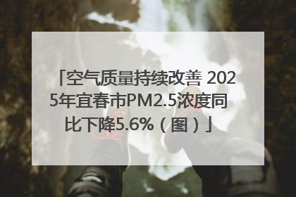 空气质量持续改善 2025年宜春市PM2.5浓度同比下降5.6%（图）