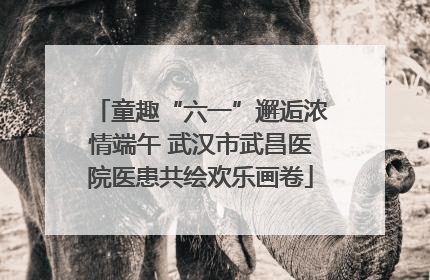 童趣“六一”邂逅浓情端午 武汉市武昌医院医患共绘欢乐画卷
