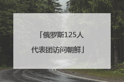 俄罗斯125人代表团访问朝鲜