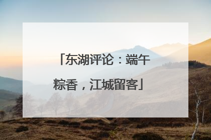 东湖评论：端午粽香，江城留客