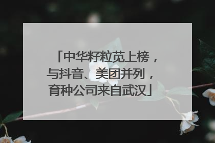中华籽粒苋上榜，与抖音、美团并列，育种公司来自武汉