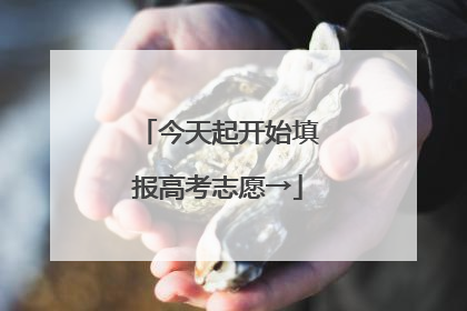 今天起开始填报高考志愿→