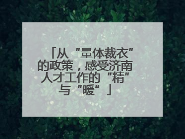 从“量体裁衣”的政策，感受济南人才工作的“精”与“暖”