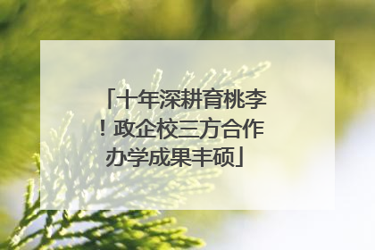 十年深耕育桃李！政企校三方合作办学成果丰硕