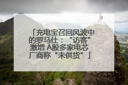充电宝召回风波中的罗马仕：“访客”激增 A股多家电芯厂商称“未供货”