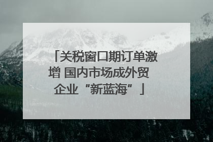 关税窗口期订单激增 国内市场成外贸企业“新蓝海”