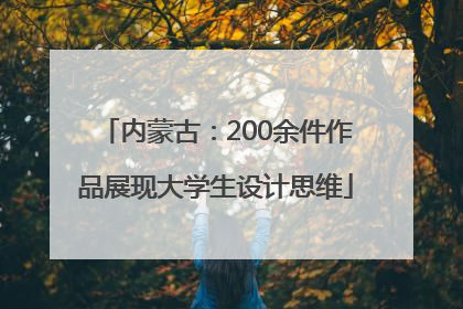 内蒙古：200余件作品展现大学生设计思维