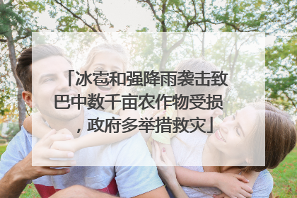 冰雹和强降雨袭击致巴中数千亩农作物受损，政府多举措救灾