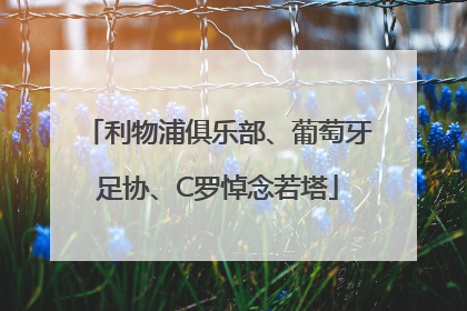 利物浦俱乐部、葡萄牙足协、C罗悼念若塔