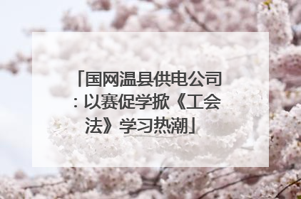 国网温县供电公司：以赛促学掀《工会法》学习热潮