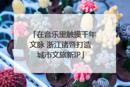 在音乐里触摸千年文脉 浙江诸暨打造城市文旅新IP