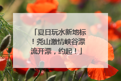夏日玩水新地标！尧山激情峡谷漂流开漂，约起！