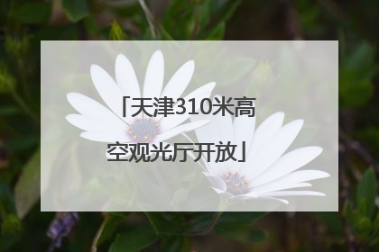 天津310米高空观光厅开放
