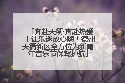 奔赴天衢·奔赴热爱丨让乐迷放心嗨！德州天衢新区全方位为新青年音乐节保驾护航