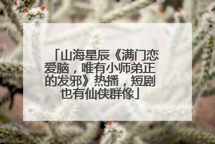 山海星辰《满门恋爱脑，唯有小师弟正的发邪》热播，短剧也有仙侠群像