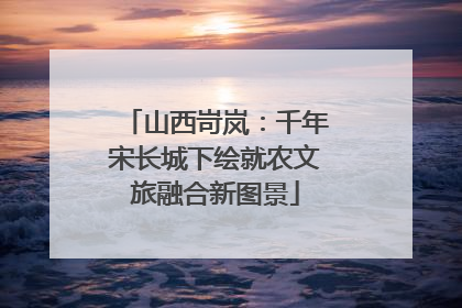 山西岢岚：千年宋长城下绘就农文旅融合新图景