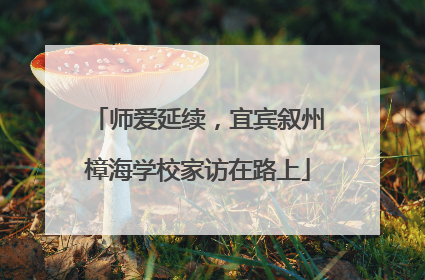 师爱延续，宜宾叙州樟海学校家访在路上