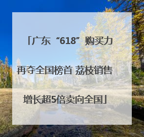 广东“618”购买力再夺全国榜首 荔枝销售增长超5倍卖向全国