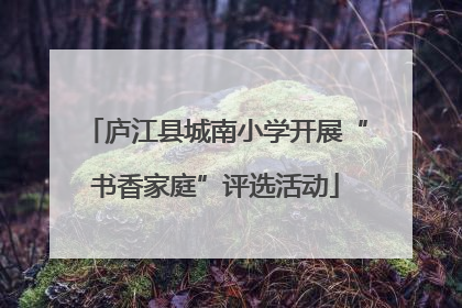 庐江县城南小学开展“书香家庭”评选活动