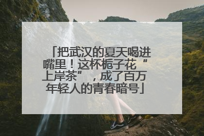 把武汉的夏天喝进嘴里！这杯栀子花“上岸茶”，成了百万年轻人的青春暗号