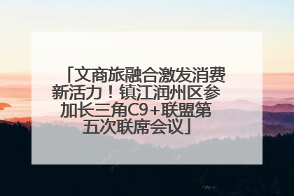 文商旅融合激发消费新活力！镇江润州区参加长三角C9+联盟第五次联席会议