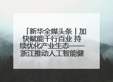 新华全媒头条丨加快赋能千行百业 持续优化产业生态——浙江推动人工智能健康有序发展观察