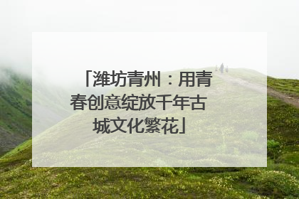 潍坊青州：用青春创意绽放千年古城文化繁花