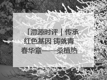 澧源时评｜传承红色基因 铸就青春华章——桑植热土上的青春长征