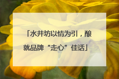 水井坊以情为引，酿就品牌“走心”佳话