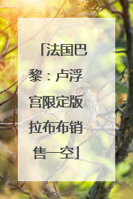 法国巴黎：卢浮宫限定版拉布布销售一空