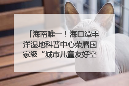 海南唯一！海口潭丰洋湿地科普中心荣膺国家级“城市儿童友好空间建设园区”称号