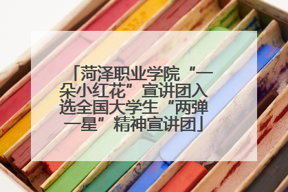 菏泽职业学院“一朵小红花”宣讲团入选全国大学生“两弹一星”精神宣讲团