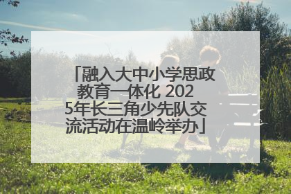融入大中小学思政教育一体化 2025年长三角少先队交流活动在温岭举办