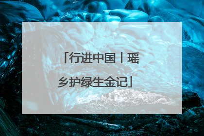行进中国丨瑶乡护绿生金记