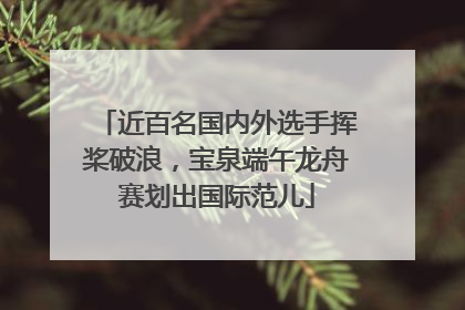 近百名国内外选手挥桨破浪，宝泉端午龙舟赛划出国际范儿
