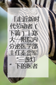 走近新时代劳动者（下篇）丨郑大一附院内分泌医学部主任秦贵军 “三盏灯”下的医者人生