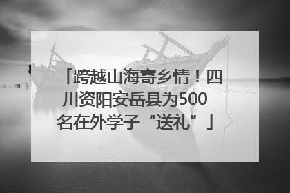 跨越山海寄乡情！四川资阳安岳县为500名在外学子“送礼”
