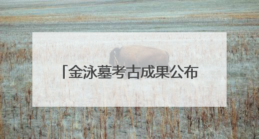 金泳墓考古成果公布 为首次经考古发掘的唐新罗质子墓葬