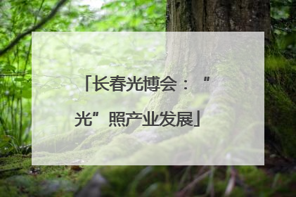 长春光博会：“光”照产业发展