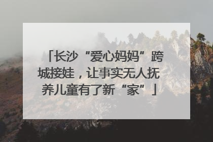 长沙“爱心妈妈”跨城接娃，让事实无人抚养儿童有了新“家”