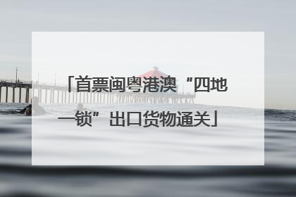 首票闽粤港澳“四地一锁”出口货物通关