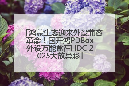 鸿蒙生态迎来外设兼容革命！国开鸿PDBox外设万能盒在HDC 2025大放异彩
