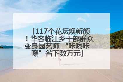 117个花坛焕新颜！华容临江乡干部群众变身园艺师 “咔嚓咔嚓”省下数万元