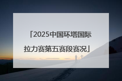 2025中国环塔国际拉力赛第五赛段赛况